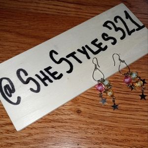 Cute Small Bangling Star Earrings